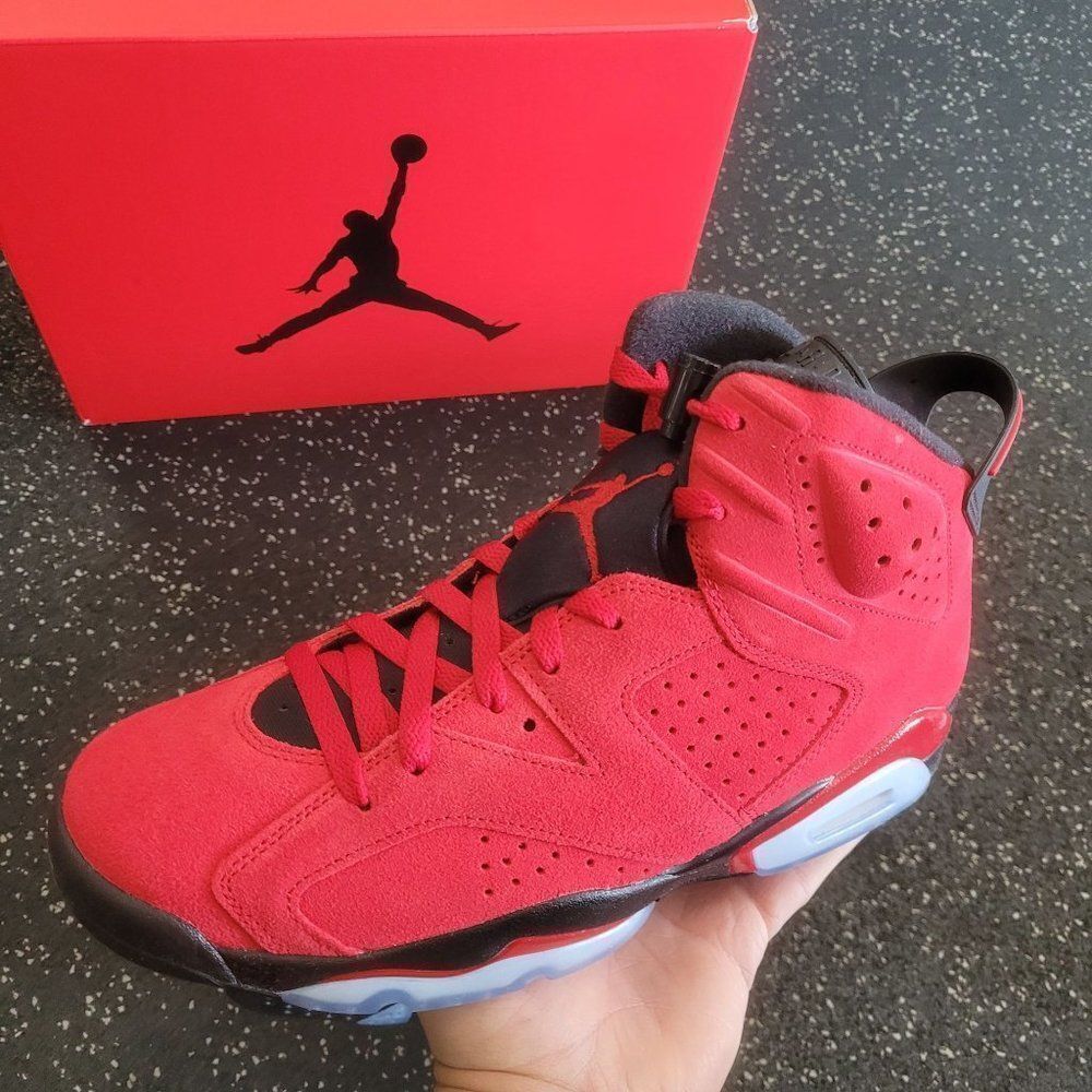Nike Air Jordan 6 Retro Shoes Toro Bravo Red Black CT8529-600 Men's 13 - Picture 9 of 9